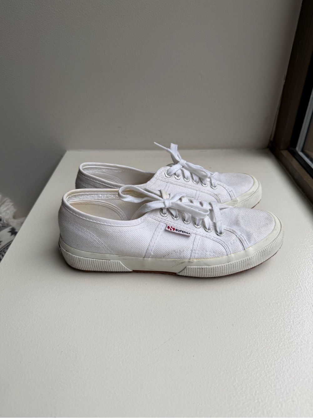Superga Women's White Canvas Low-Top Sneakers